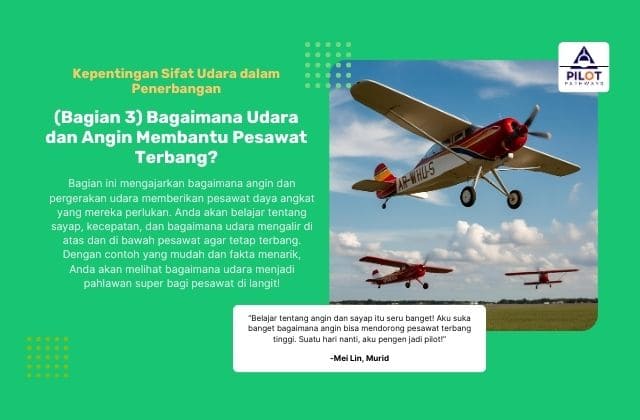 (Bagian 3) Bagaimana Udara dan Angin Membantu Pesawat Terbang